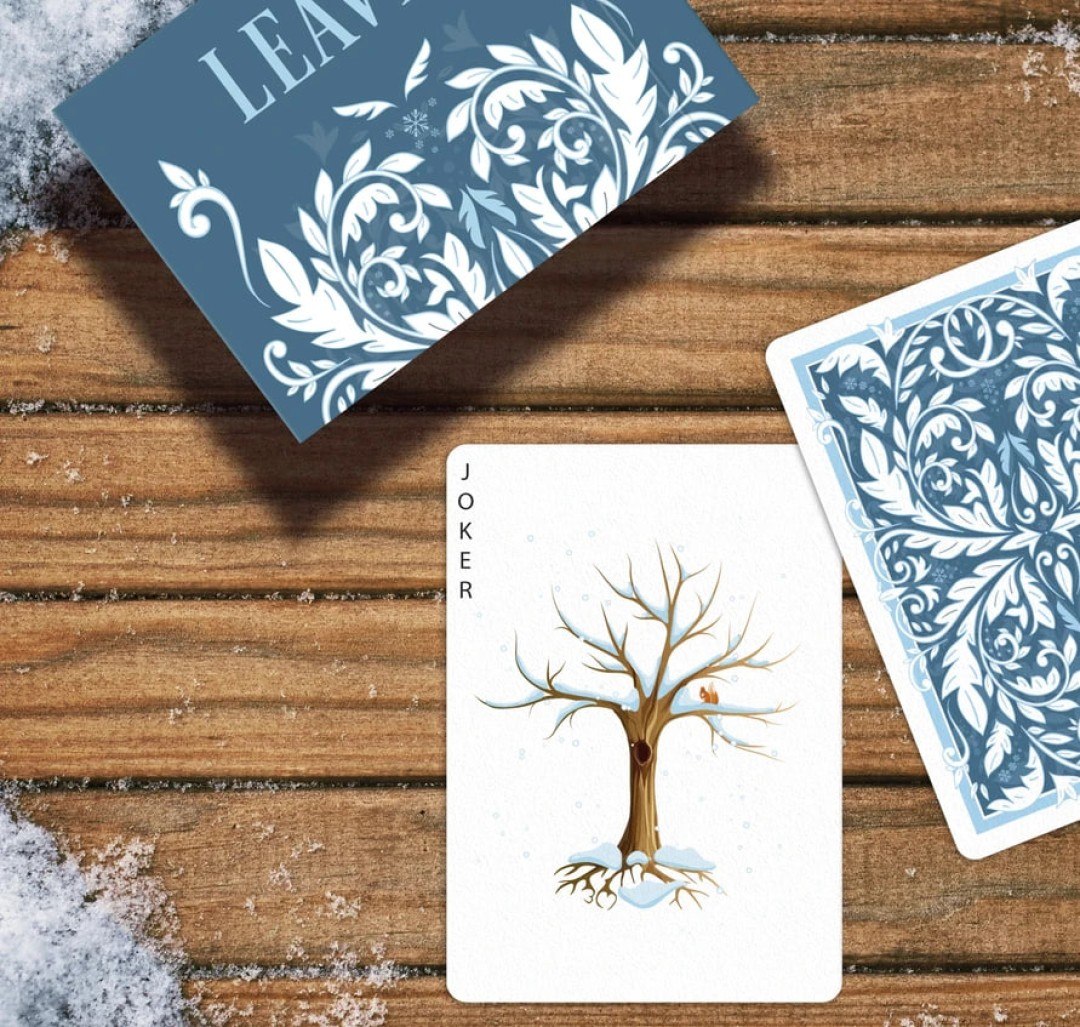 دسته کارت Leaves Winter Edition Blue